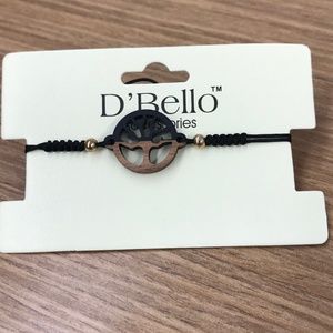 NWOT Black Brown Gold Tree Life Bracelet D'Bella